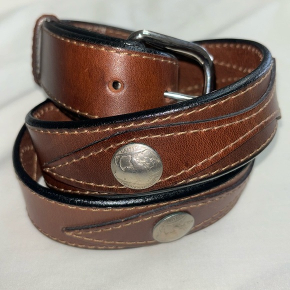 Santa Fe leather Company Other - Santa Fe Leather company Buffalo Indian Head Nickel Concho Belt